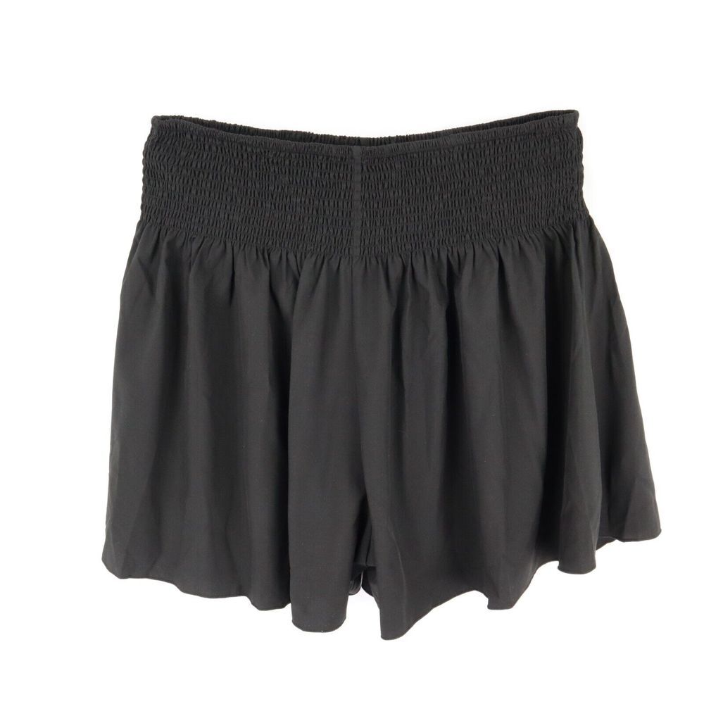 SheIn Athletic Shorts Womens 2XL Black 100% Polyester Elastic‎ Waist Breathable